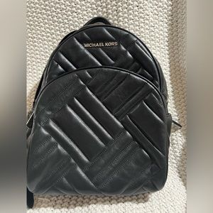 Michael Kors Quilted Leather Abbey Backpack